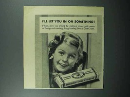 1946 Beech-Nut Gum Ad - I&#39;ll Let You In On Something - £14.53 GBP
