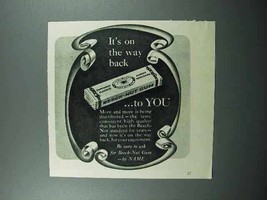 1946 Beech-Nut Gum Ad - On The Way Back To You - £14.53 GBP