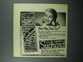 1947 Suchard Chocolate Ad - Have You Seen Sue? - £14.78 GBP