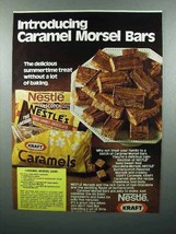 1978 Nestle&#39;s Chocolate Ad - Caramel Morsel Bars - $18.49