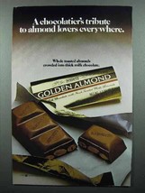 1983 Hershey's Golden Almond Chocolate Ad - $18.49