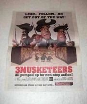 1999 3 Musketeers Candy Bar Ad - Get Out of the Way - £14.78 GBP