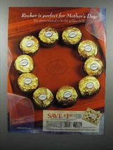 2001 Ferrero Rocher Chocolate Ad - Perfect Mother&#39;s Day - £14.87 GBP