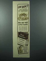 1938 Post Toasties Corn Flakes Cereal Ad - Oh Boy! - $18.49