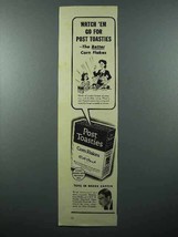 1938 Post Toasties Ad - Watch &#39;Em Go For - Boake Carter - $18.49