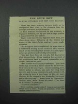 1913 Postum Grape-Nuts Cereal Ad - The Know How - £14.50 GBP