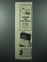 1938 Post Toasties Corn Flakes Cereal Ad - Boake Carter - $18.49