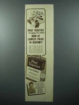 1938 Post Toasties Cereal Ad - Lowest Price in History - $18.49