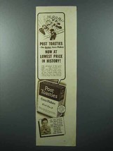 1938 Post Toasties Cereal Ad - Lowest Price in History - £14.81 GBP