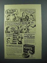 1940 Quaker Oats Muffets Cereal Ad - Go Home Midget! - $18.49