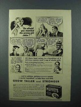 1940 Quaker Oats Muffets Cereal Ad - Married Wrong Girl - $18.49