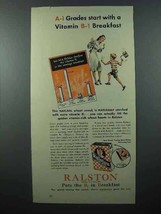 1940 Ralston Cereal Ad - Vitamin B-1 Breakfast - £14.50 GBP