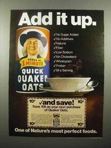 1980 Quaker Oats Ad - Add it Up - £14.50 GBP