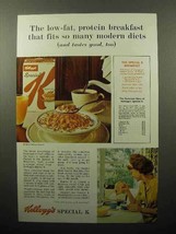 1963 Kellogg&#39;s Special K Cereal Ad - Many Modern Diets - £14.62 GBP