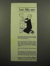 1941 Lipton's Tea Ad - Aunt Abby Says - £14.45 GBP