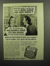 1941 Maxwell House Coffee Ad - Price All Can Afford - £14.78 GBP