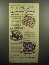 1935 Kraft Philadelphia Cream Cheese Ad - Fresh! - $18.49