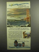 1947 Maxwell House Coffee Ad - The Golden Gate Bridge - £14.74 GBP