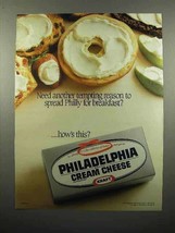 1988 Kraft Philadelphia Cream Cheese Ad - Tempting - $18.49