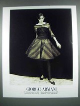 1990 Giorgio Armani Designer Fashion Ad - $18.49