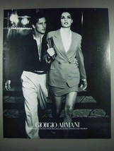 1991 Giorgio Armani Fashion Ad - $18.49