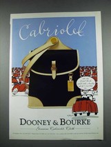 1997 Dooney &amp; Bourke Cabriolet Cloth Handbag Ad - £14.78 GBP
