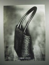 1998 Giorgio Armani Fashion Handbag Ad - $18.49