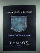 2003 Da'Mage Jeans Fashion Ad - Anarchy in Denim - $18.49