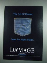 2003 Da'Mage Fashion Ad - Jeans for Alpha-Males - £14.61 GBP