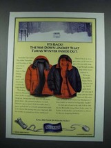 2001 Lands End Down Jacket Fashion Ad - $18.49
