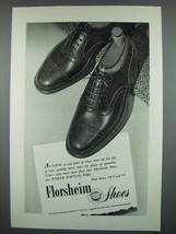 1946 Florsheim Shoes Ad - One Pair Must do Job of Two - £14.62 GBP
