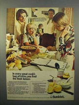 1972 Sunkist Lemons Ad - The Fresh Lemon - $18.49