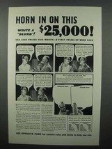1932 Palmolive Shaving Cream Ad - Horn in On This! - £14.65 GBP