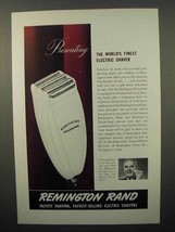 1941 Remington Rand Foursome Electric Shaver Ad - $18.49