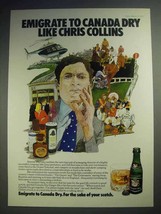 1973 Canada Dry Ginger Ale Soda Ad - Chris Collins - £14.53 GBP