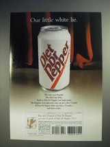2000 Diet Dr Pepper Soda Ad - Our Little White Lie - £14.54 GBP