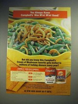 2000 Campbell&#39;s Soup Ad - Green Bean Casserole - $18.49