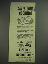 1945 Lipton's Continental Noodle Soup Ad - Saves - £14.45 GBP