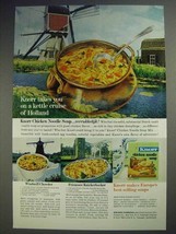 1963 Knorr Chicken Noodle Soup Ad - Cruise of Holland - $18.49