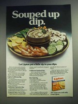 1977 Lipton Soup Mix Ad - Souped up Dip - $18.49