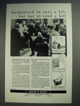 1930 Bauer &amp; Black Medical Ad - Authorized to Save Life - £14.76 GBP