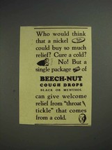 1938 Beech-Nut Cough Drops Ad - Buy So Much Relief - $18.49