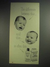 1952 Johnson&#39;s Baby Oil &amp; Baby Powder Ad - £14.61 GBP