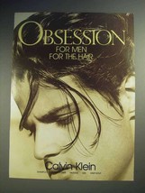 1988 Calvin Klein Obsession Ad - For Men for the Hair - £14.78 GBP