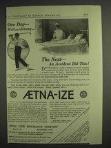 1917 Aetna Insurance Ad - One Day Well and Strong - £14.48 GBP