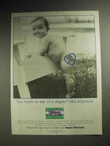 1999 Pampers Diapers Ad - Too Much To Ask Of? - £14.57 GBP