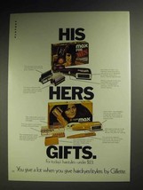 1972 Gillette Max for Men, Super Max Hair Dryer Ad - $18.49