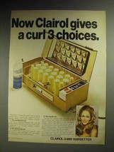 1972 Clairol 3-Way Hairsetter Ad - Gives A Curl Choices - £14.50 GBP