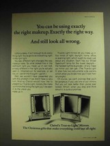 1972 Clairol True-to-Light Mirror Ad - Right Makeup - $18.49
