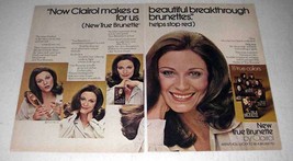 1972 Clairol True Brunette Hair Color Ad - Breakthrough - $18.49